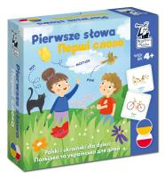Pierwsze słowa. Polski i ukraiński dla dzieci. Autor: Oleszczyńska-Prost Ewa, Ewa Norman, Natalia Jaremczuk. SmakLiter.pl Okładka książki Pierwsze słowa. Polski i ukraiński dla dzieci