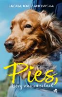 Pies, który nas odnalazł - uszkodzone. Autor: JJagna Kaczanowska. SmakLiter.pl Okładka książki Pies, który nas odnalazł - uszkodzone