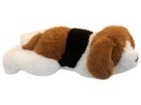 Pies pluszowy leżący 42cm. Wydawca: Czapska. SmakLiter.pl Opakowanie Pies pluszowy leżący 42cm