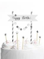 Opakowanie Piker Happy Birthday srebrny