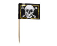 Opakowanie Pikery flaga czaszka pirata 7cm 24szt