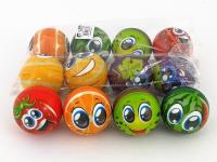 Opakowanie Piłeczka piankowa owoce 7,3cm (12szt)