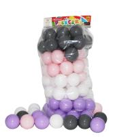 Piłeczki basenowe odcienie pastel. róż.70mm 80szt. Wydawca: Bączek. SmakLiter.pl Opakowanie Piłeczki basenowe odcienie pastel. róż.70mm 80szt