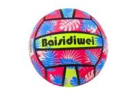 Opakowanie Piłka gumowa jaskrawa we wzorki różowa 24cm