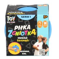 Piłka zgniotka Toy busters XXL niebieska. Wydawca: BRANDED.ŚLIWIŃSKI. SmakLiter.pl Opakowanie Piłka zgniotka Toy busters XXL niebieska