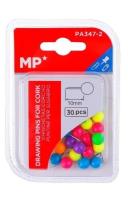 Opakowanie Pinezki kuleczki fluorescencyjne 10mmx30szt