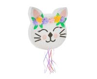 Piniata Kotek z kwiatami 33x35x7.5cm. Wydawca: GODAN. SmakLiter.pl Opakowanie Piniata Kotek z kwiatami 33x35x7.5cm