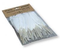 Opakowanie Piórka lotki białe 10-15mm 50szt