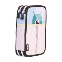 Opakowanie Piórnik 2-komorowy z wyposażeniem ALIENS niebieski