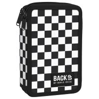 Opakowanie Piórnik 2-komorowy z wyposażeniem BACKUP 5 model DW94 szachownica