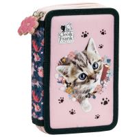 Opakowanie Piórnik 2-komorowy z wyposażeniem Cleo i Frank 41 kot