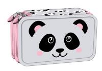 Opakowanie Piórnik 2-komorowy z wyposażeniem PC4 Panda Grey