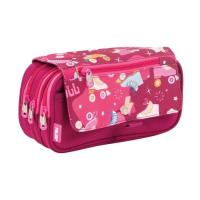 Opakowanie Piórnik 3 komorowy z klapką Roller różowy MILAN