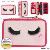 Opakowanie Piórnik 3-komorowy z wyposażeniem Beauty Girl Top Model z rzęsami 11481A