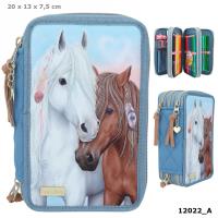 Opakowanie Piórnik 3-komorowy z wyposażeniem Miss Melody pikowany  12022A