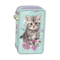 Opakowanie Piórnik 3-komorowy z wyposażeniem My Little Friend Mint Kitty