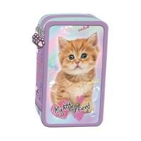 Opakowanie Piórnik 3-komorowy z wyposażeniem My Little Friend Pastel Kitty