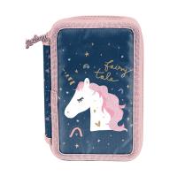 Piórnik 3-komorowy z wyposażeniem Unicorn PP23JN-023. Wydawca: Paso. SmakLiter.pl Opakowanie Piórnik 3-komorowy z wyposażeniem Unicorn PP23JN-023