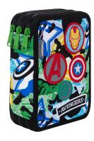 Opakowanie Piórnik Coolpack potrójny z wyposażeniem JUMPER 3 AVENGERS BADGES