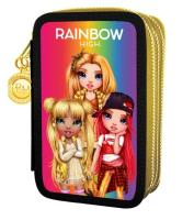 Opakowanie Piórnik jumbo potrójny z wyposażeniem Rainbow High Golden Style