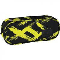 Opakowanie Piórnik owalny Backup limonkowe wzory PLB6A55