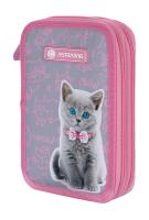 Piórnik podwójny bez wyposażenia pinky kitty. Wydawca: ASTRA art-pap. SmakLiter.pl Opakowanie Piórnik podwójny bez wyposażenia pinky kitty