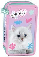 Opakowanie Piórnik potrójny z wyposażeniem PASTEL CAT MY LITTLE FRIEND