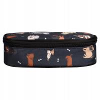 Piórnik Psy grafitowy. Wydawca: incood.. SmakLiter.pl Opakowanie Piórnik Psy grafitowy