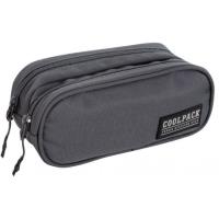 Piórnik saszetka podwójna Coolpack Clever ARMY GREY. Wydawca: Patio. SmakLiter.pl Opakowanie Piórnik saszetka podwójna Coolpack Clever ARMY GREY