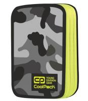 Opakowanie Piórnik szkolny podwójny z wyposażeniem Jumper 2 Camo Yellow Neon