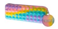Piórnik szkolny silikonowy Rainbow. Wydawca: CRESCO. SmakLiter.pl Opakowanie Piórnik szkolny silikonowy Rainbow
