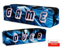 Opakowanie Piórnik szkolny WAR-1241 klocek Game Over nieb.