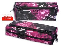 Opakowanie Piórnik szkolny WAR-1268 czarno różowy WARTA