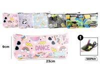 Opakowanie Piórnik trójkątny 23x9cm saszetka MIX