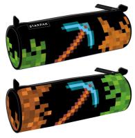 Piórnik tuba Pixel game Pickaxe. Wydawca: Starpak. SmakLiter.pl Opakowanie Piórnik tuba Pixel game Pickaxe