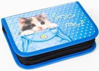 Piórnik z 2 klapkami Blue 1. Wydawca: Fandy. SmakLiter.pl Opakowanie Piórnik z 2 klapkami Blue 1