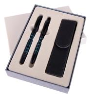 Opakowanie Pióro + długopis Dorian w etui ES j. niebieski