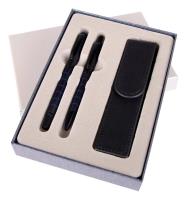 Opakowanie Pióro + długopis Dorian w etui ES niebieski