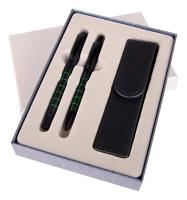 Opakowanie Pióro + długopis Dorian w etui ES zielony