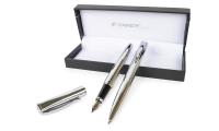 Opakowanie Pióro wieczne + długopus Delta srebrny