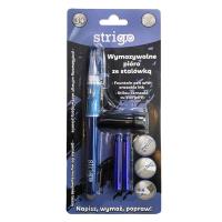 Opakowanie Pióro wymazywalne ze stalówką granat STRIGO