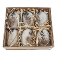 Opakowanie Pisanki ozdobne z piórkiem 6szt