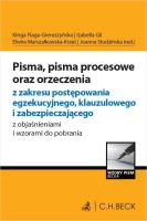 Okładka książki Pisma, pisma procesowe oraz orzeczenia...
