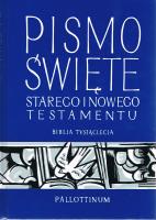 Pismo święte starego i nowego testamentu. Biblia tysiąclecia (z paginatorami). Wydawca: Pallottinum. SmakLiter.pl Opakowanie Pismo święte starego i nowego testamentu. Biblia tysiąclecia (z paginatorami)