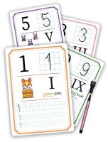 Opakowanie Pisz i zmazuj - Cyfry 11 kart + pisak