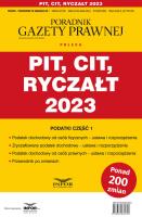 PIT CIT Ryczałt 2023. Podatki-Przewodnik. Autor:   Praca zbiorowa. SmakLiter.pl Okładka książki PIT CIT Ryczałt 2023. Podatki-Przewodnik