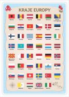 Plakat edukacyjny - Kraje Europy A3. Wydawca: LearnHow. SmakLiter.pl Opakowanie Plakat edukacyjny - Kraje Europy A3