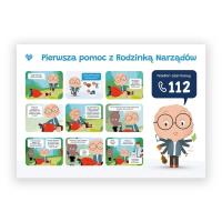 Plakat edukacyjny. Pierwsza pomoc A2. Wydawca: BIOMEDICA. SmakLiter.pl Opakowanie Plakat edukacyjny. Pierwsza pomoc A2