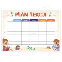 Opakowanie Plan lekcji A4 - dzieci (5szt)