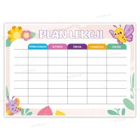 Opakowanie Plan lekcji A4 - motylki (5szt)
